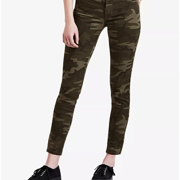 New LEVI'S Women's 711 Skinny Ankle, pants Jeans camo size 00, waist 24 - Picture 9 of 12